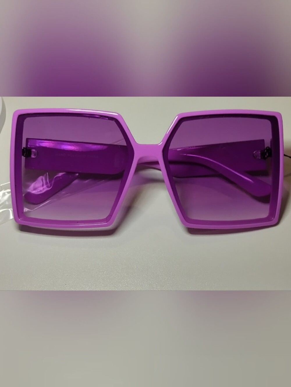 Purple Hexagon Frame Sunglasses - Women Accessories